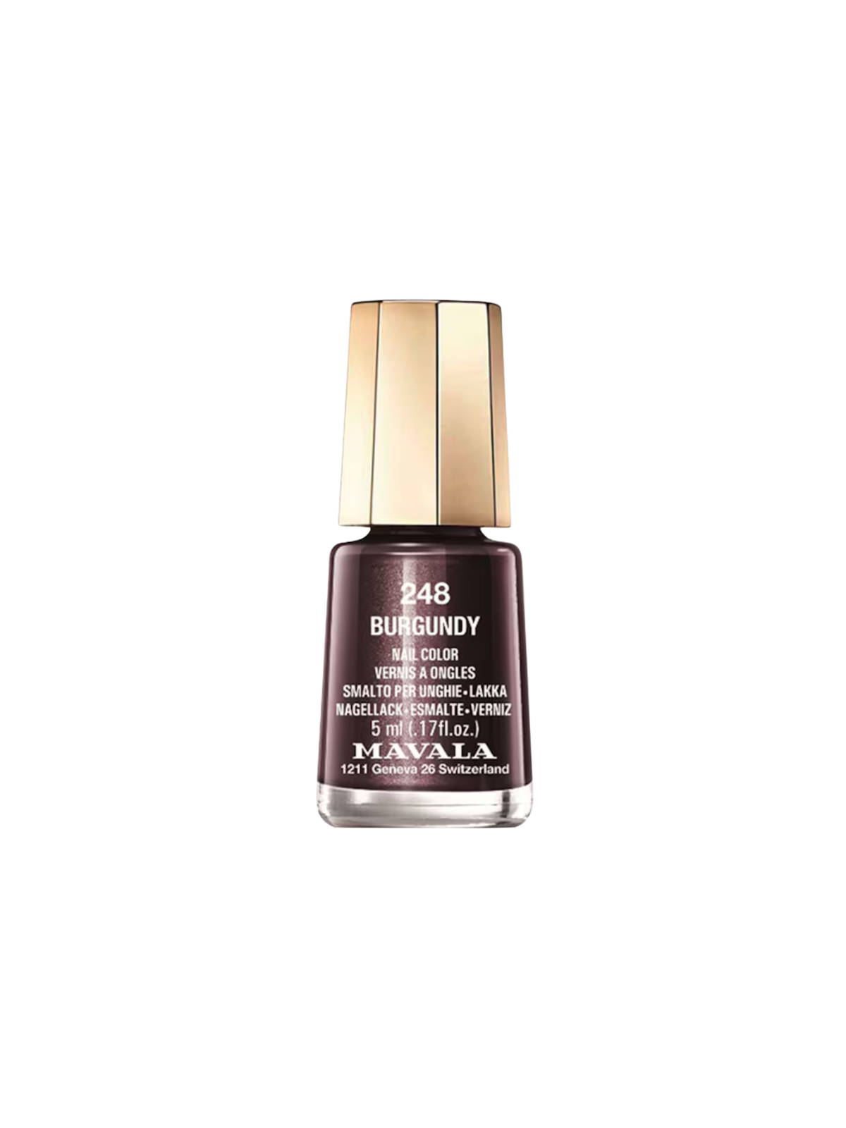Mavala esmalte de uñas color burgundy 248
