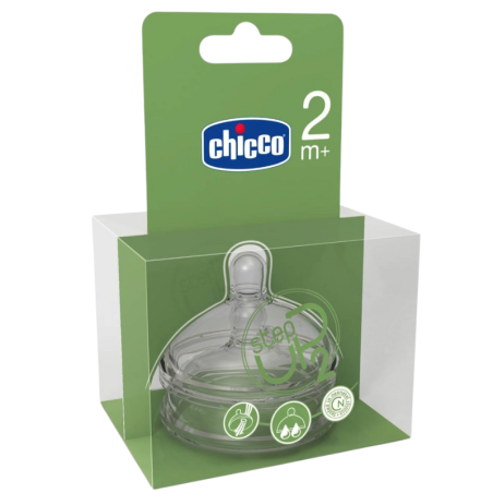 Chicco tetina silicona step up 2 boca ancha flujo variable +2m