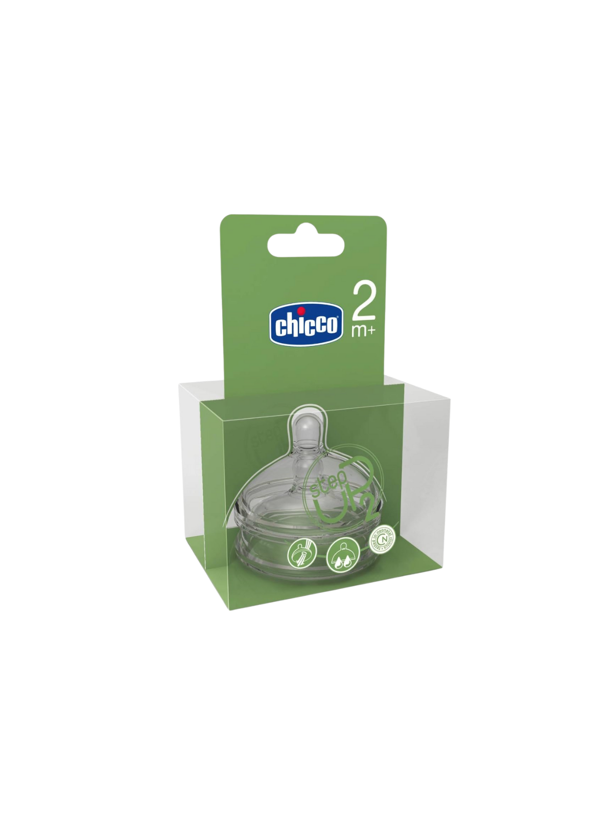 Chicco tetina silicona step up 2 boca ancha flujo variable +2m
