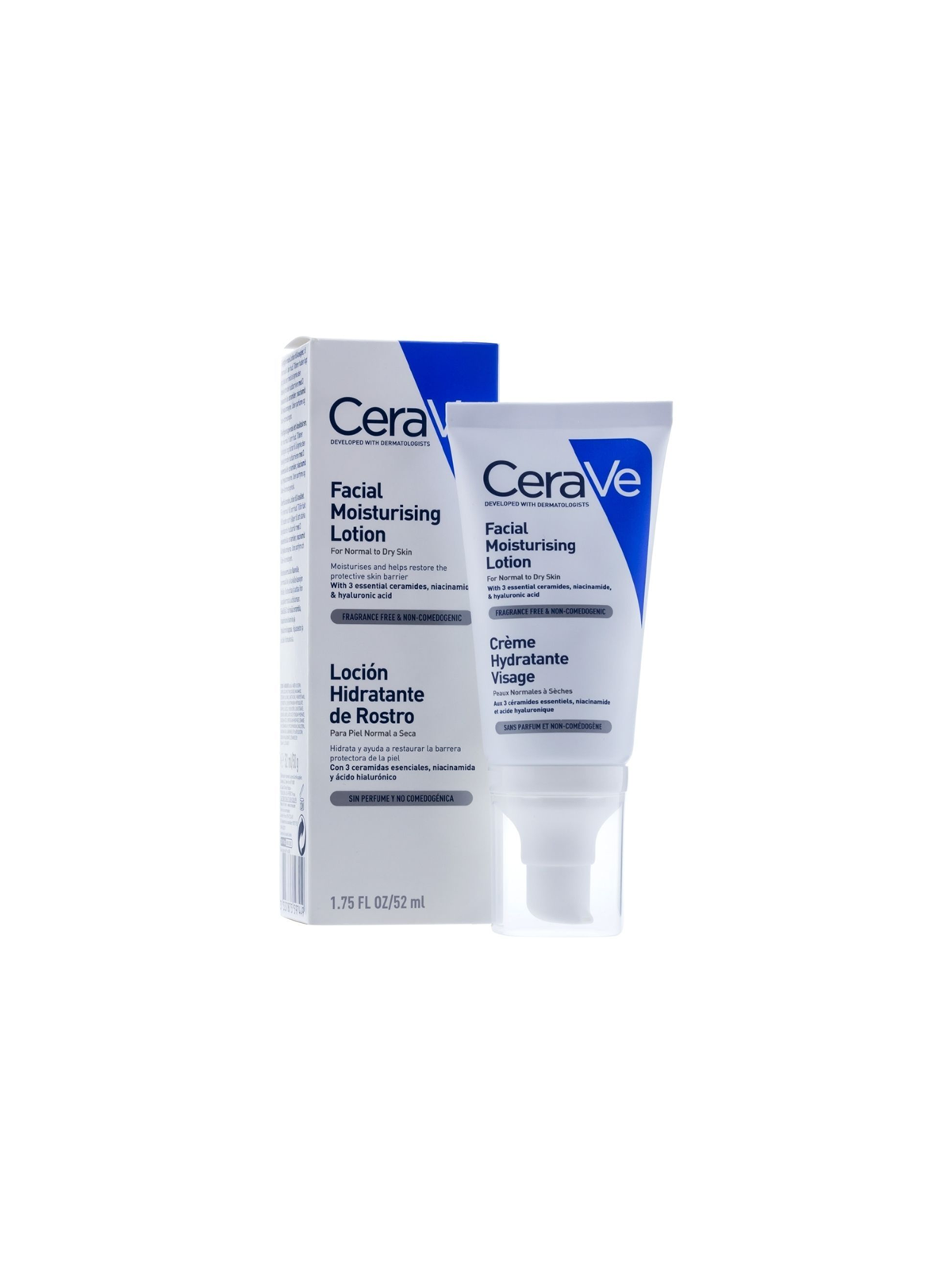Cerave locion hidratante de rostro piel normal 52 ml