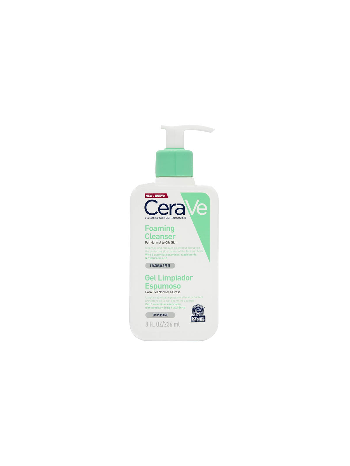 Cerave gel limpiador espumoso 236 ml