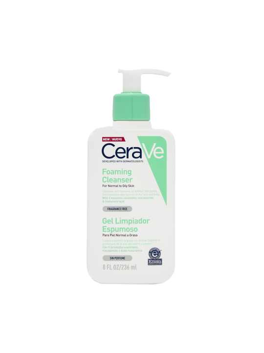 Cerave gel limpiador espumoso 473 ml