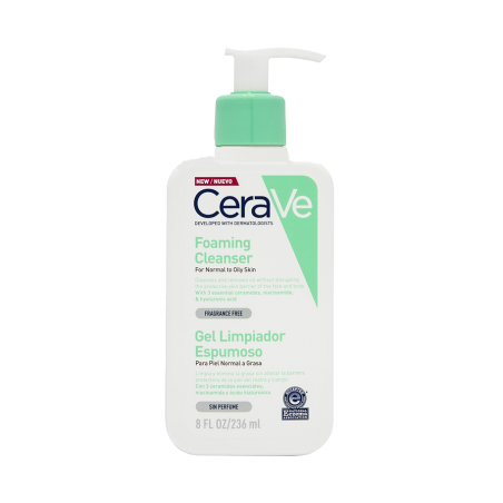 Cerave gel limpiador espumoso 473 ml