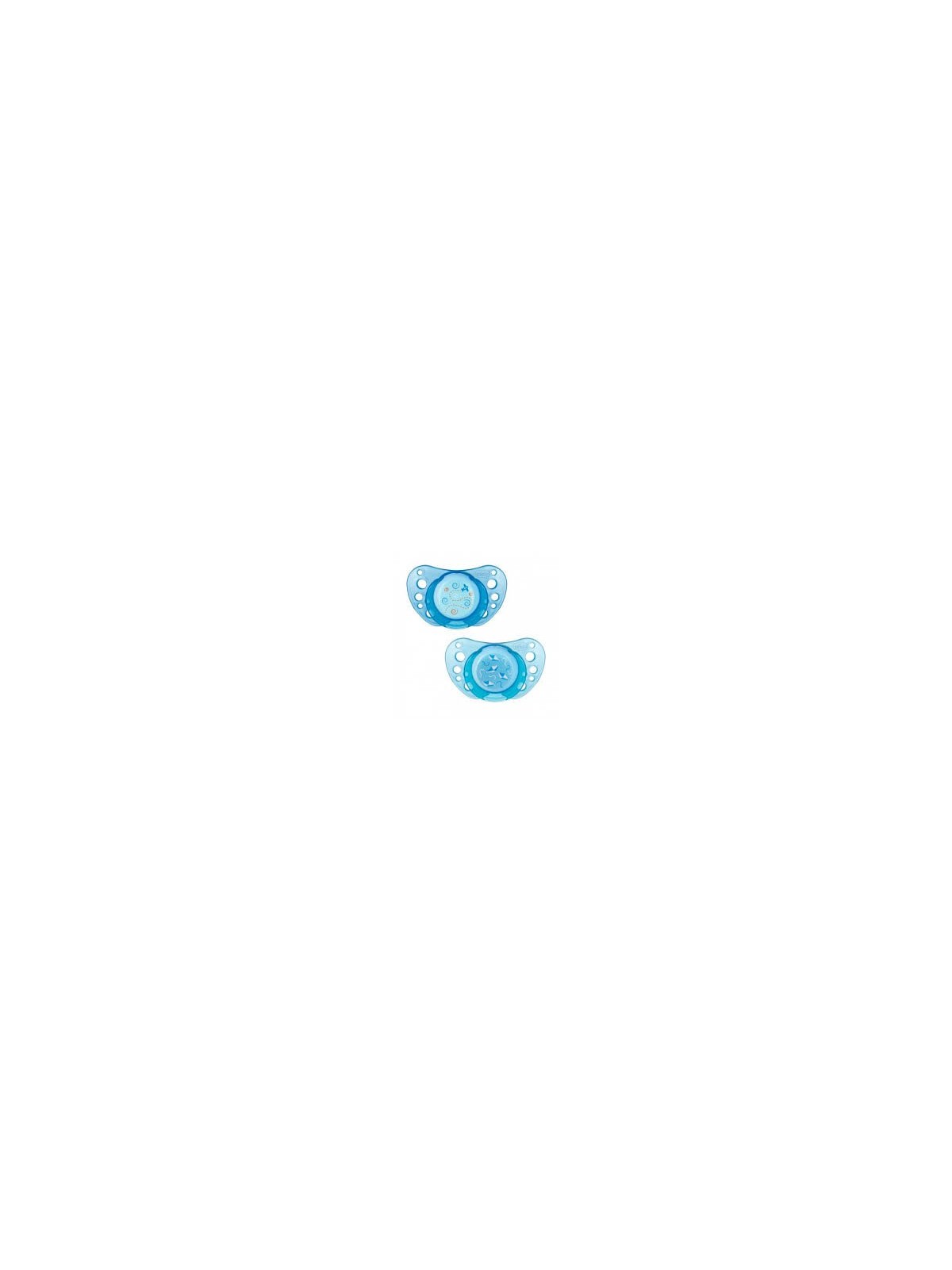 Chicco chupete caucho physio air anatomico 0-6m azul (2uds)