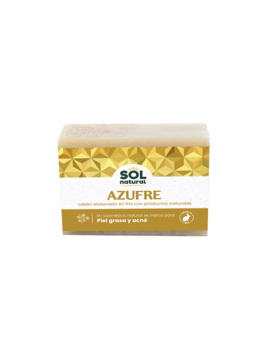 Sol natural jabon pastilla azufre