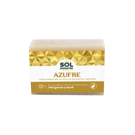 Sol natural jabon pastilla azufre