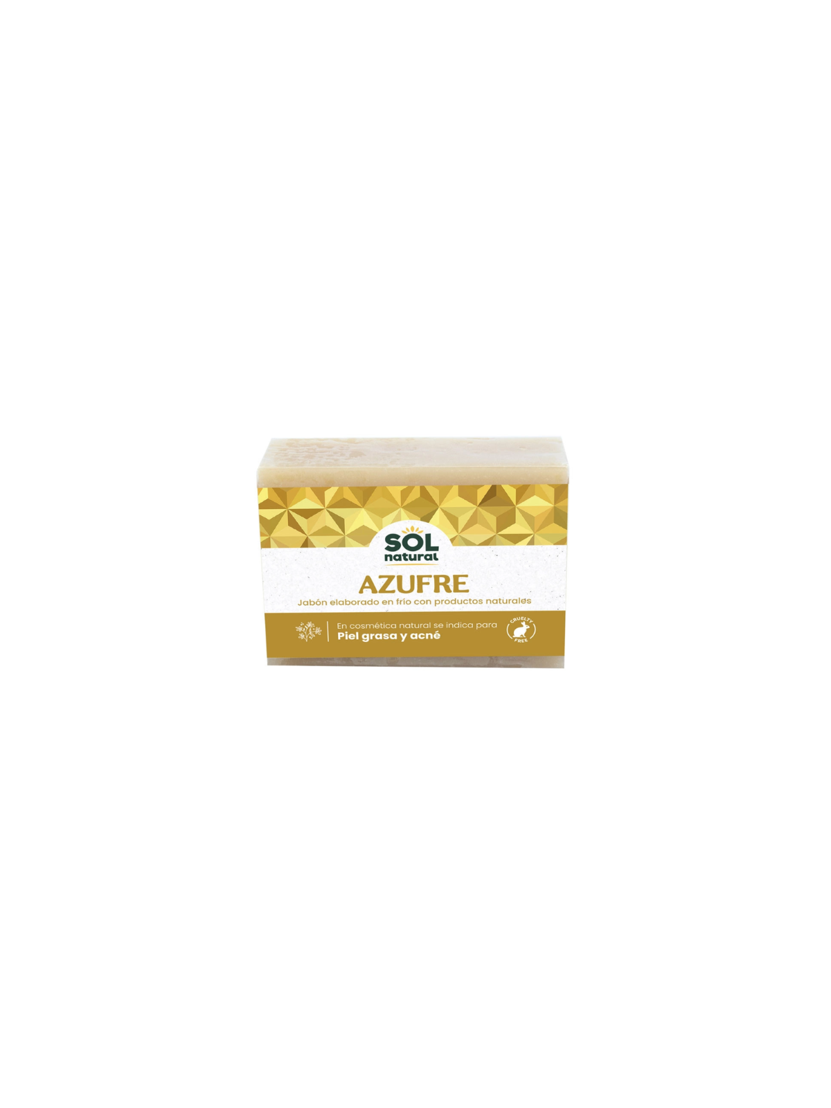 Sol natural jabon pastilla azufre