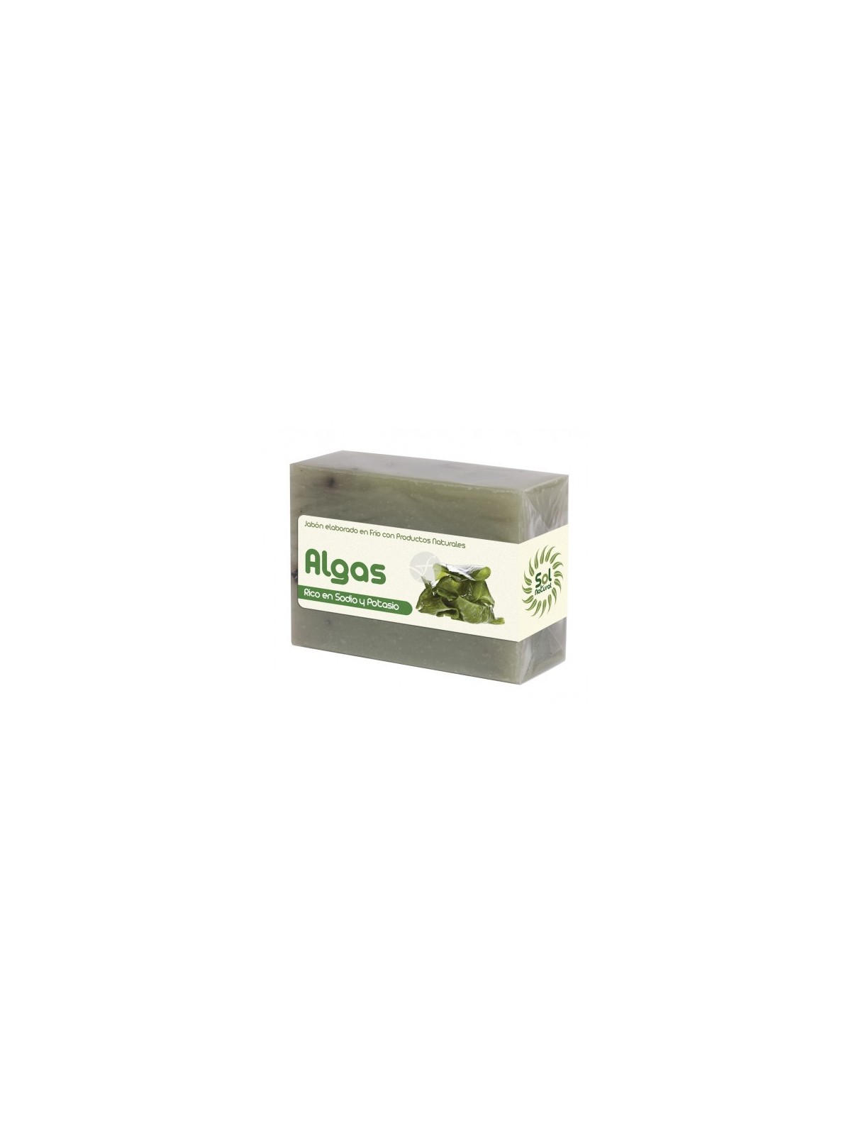 Sol natural jabon pastilla algas