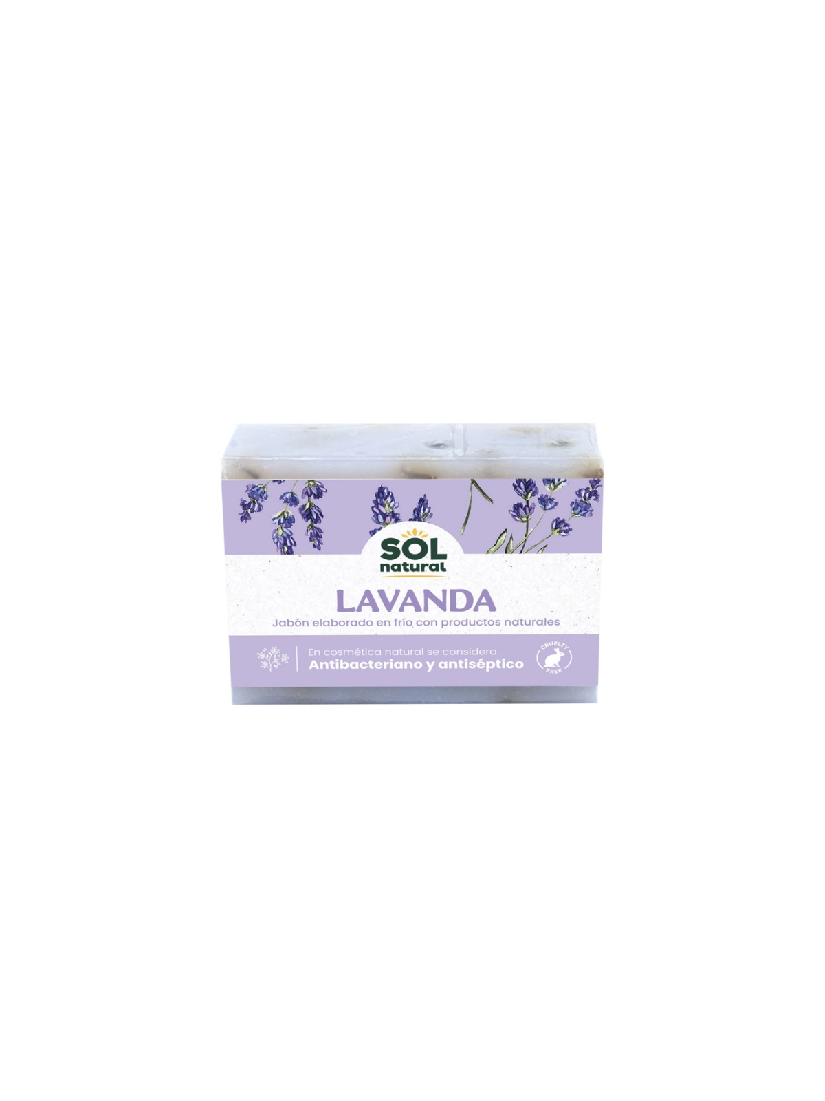 Sol natural jabon pastilla lavanda