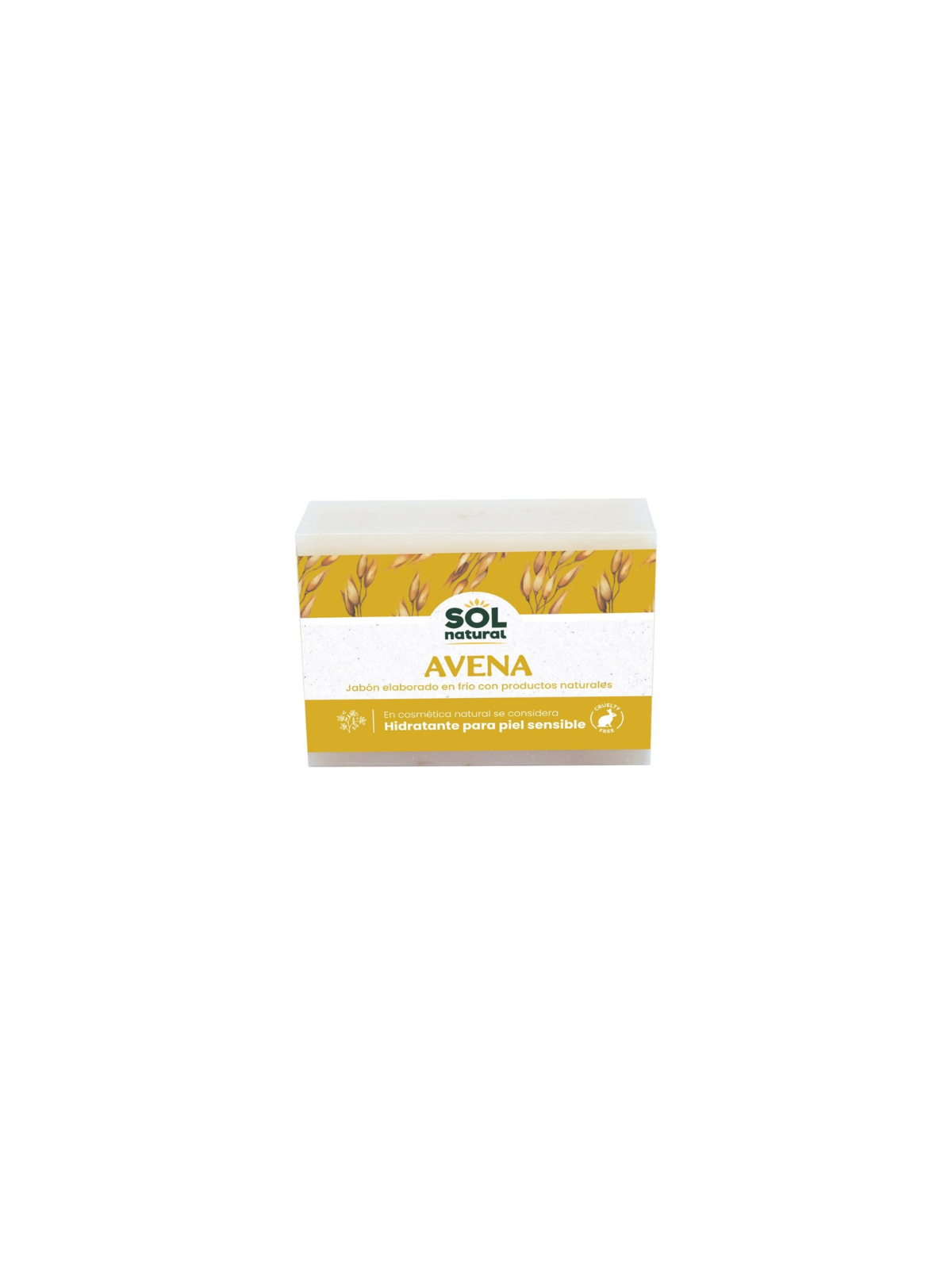 Sol natural jabon pastilla avena