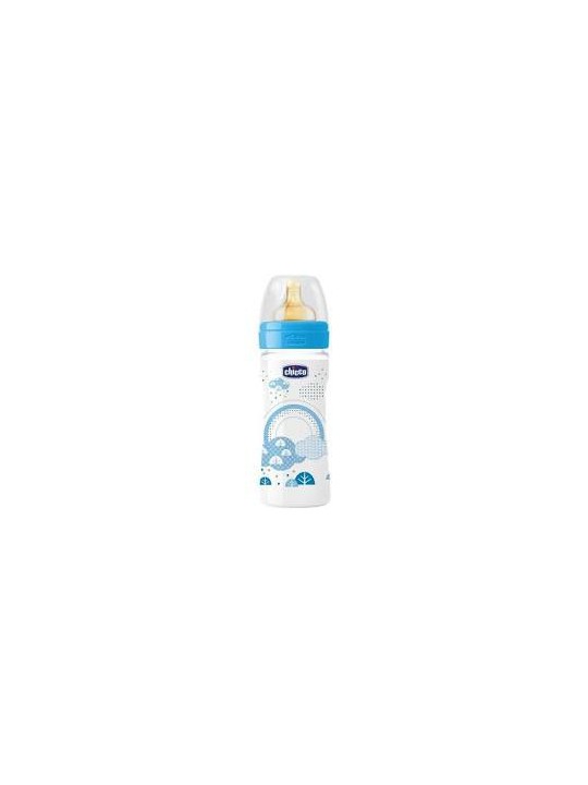Chicco biberon well-being latex fisiologico 2m+