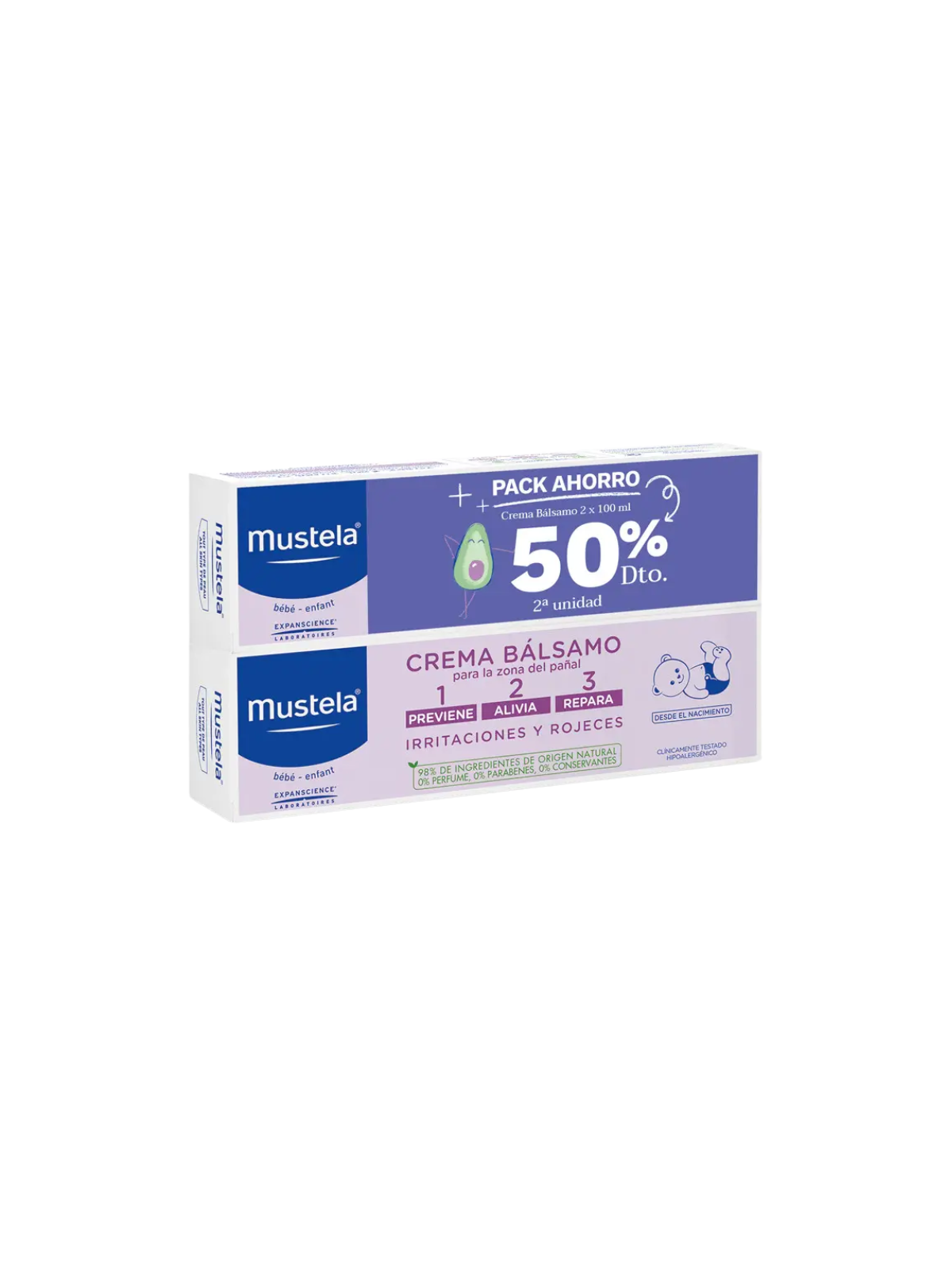 Mustela duplo crema balsamo de 100 ml 2º 50% dto