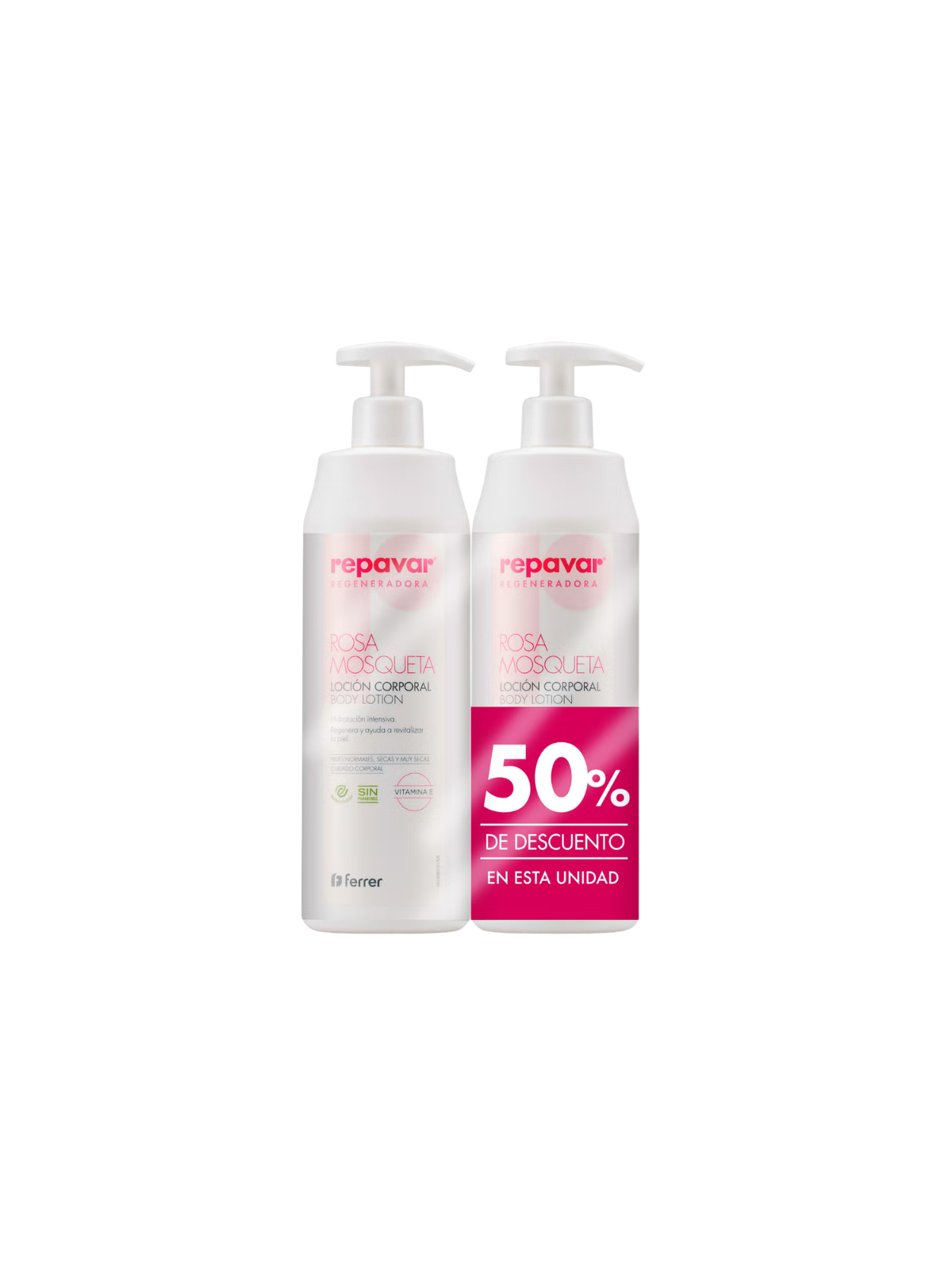 Repavar locion corporal duplo 2º 50%