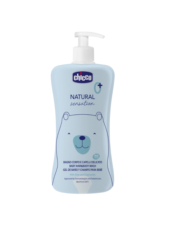 Natural sensation gel de baño y champu chicco 200ml