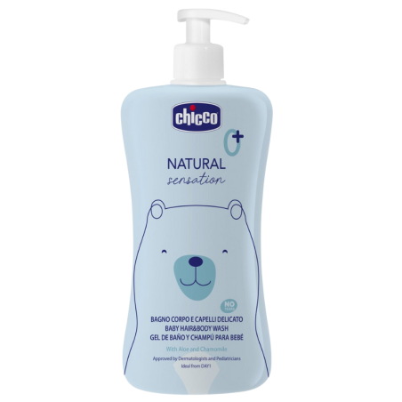 Natural sensation gel de baño y champu chicco 200ml