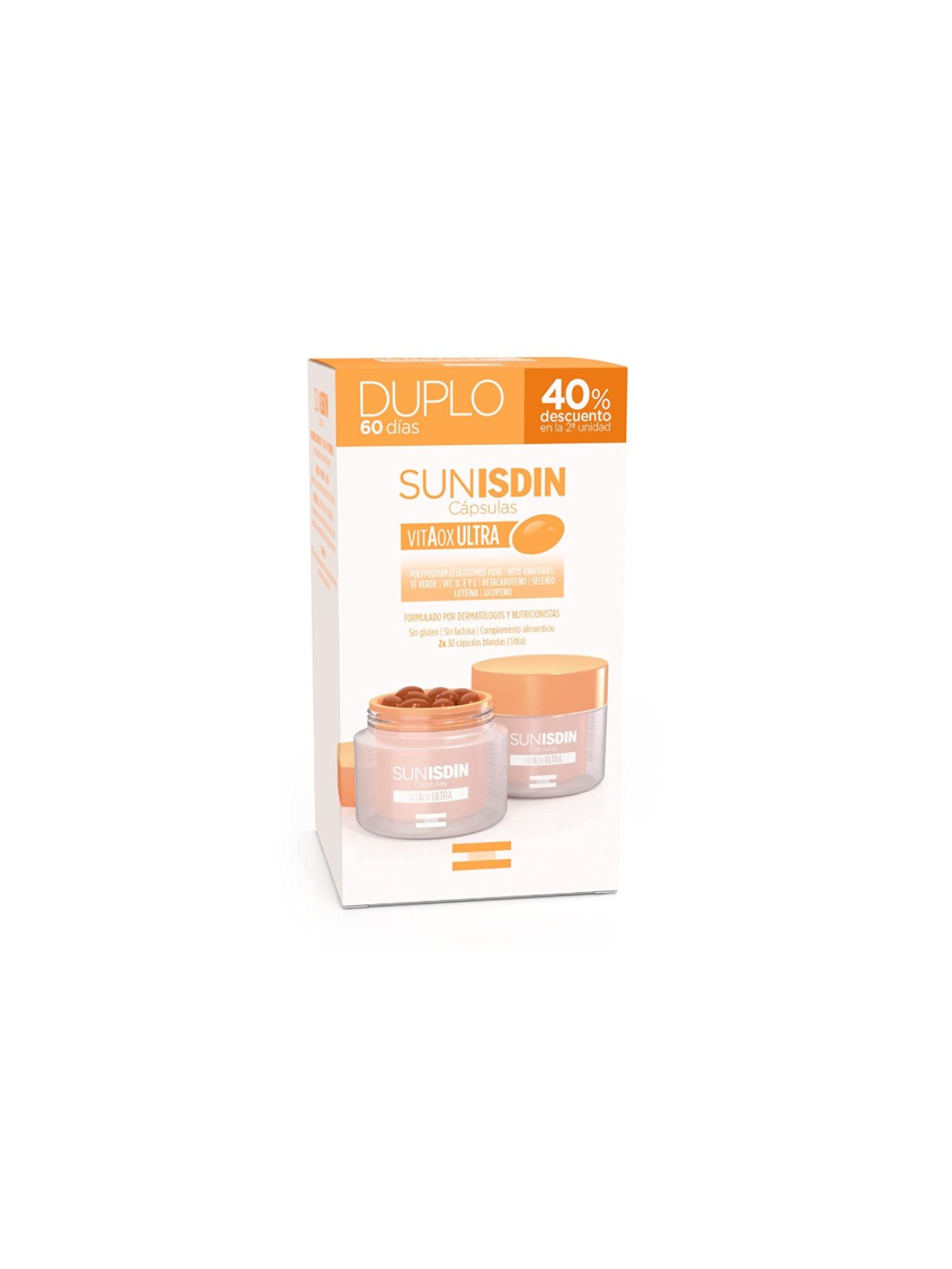 isdin Sunisdin capsulas duplo 40% dto en 2º unidad