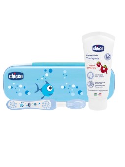 Chicco set denticion azul pasta y cepillo