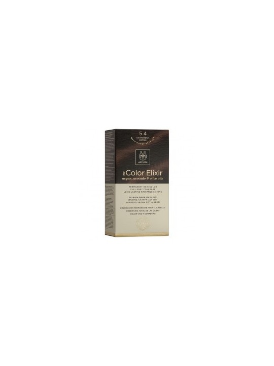 Apivita color elixir 5.4 castaño claro cobrizo