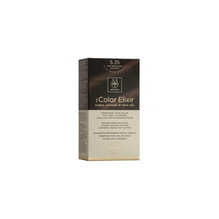 Apivita color elixir 5.35 castaño claro dorado caoba
