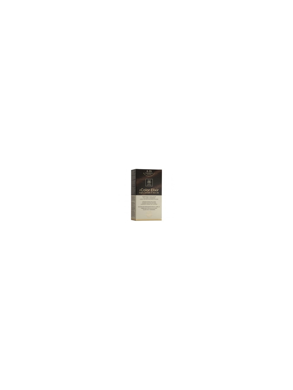 Apivita color elixir 6.35 rubio oscuro dorado caoba
