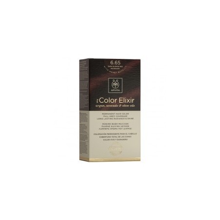 Apivita color elixir 6.65 rubio oscuro caoba