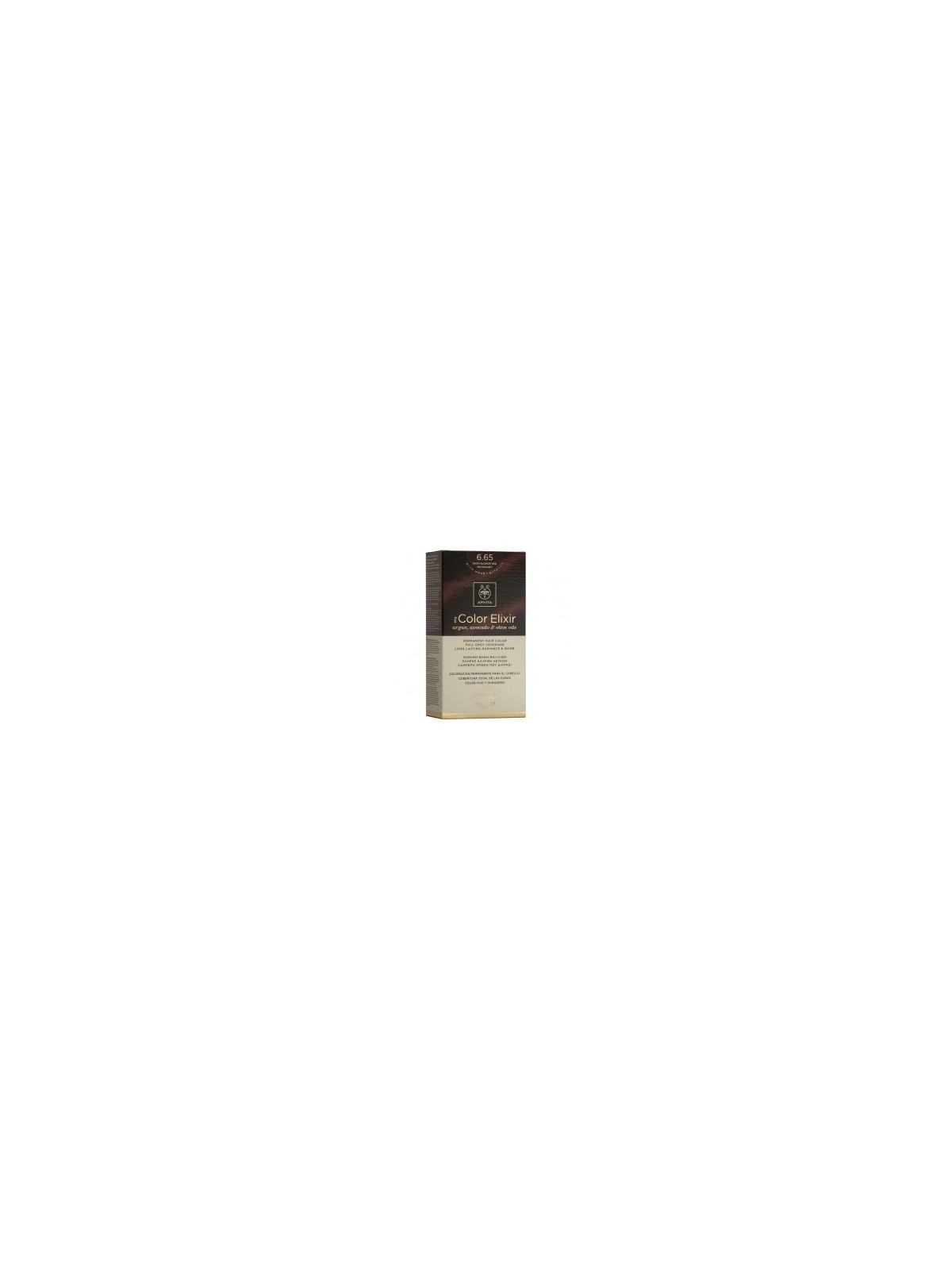 Apivita color elixir 6.65 rubio oscuro caoba