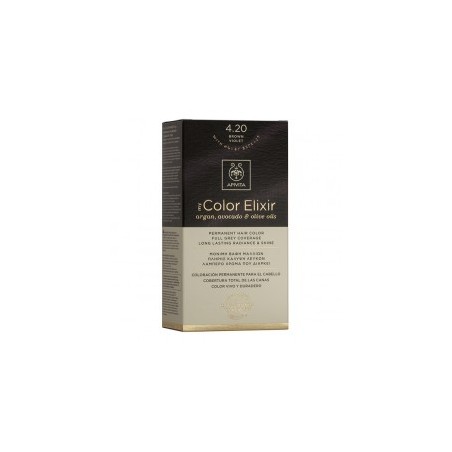 Apivita color elixir 4.20 castaño violeta