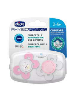 Chicco chupete physio comfort tetina silicona niña 0-6m