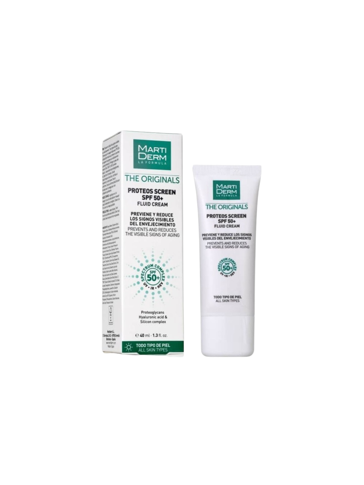 Martiderm proteos screen spf50+ fluid cream 40 ml