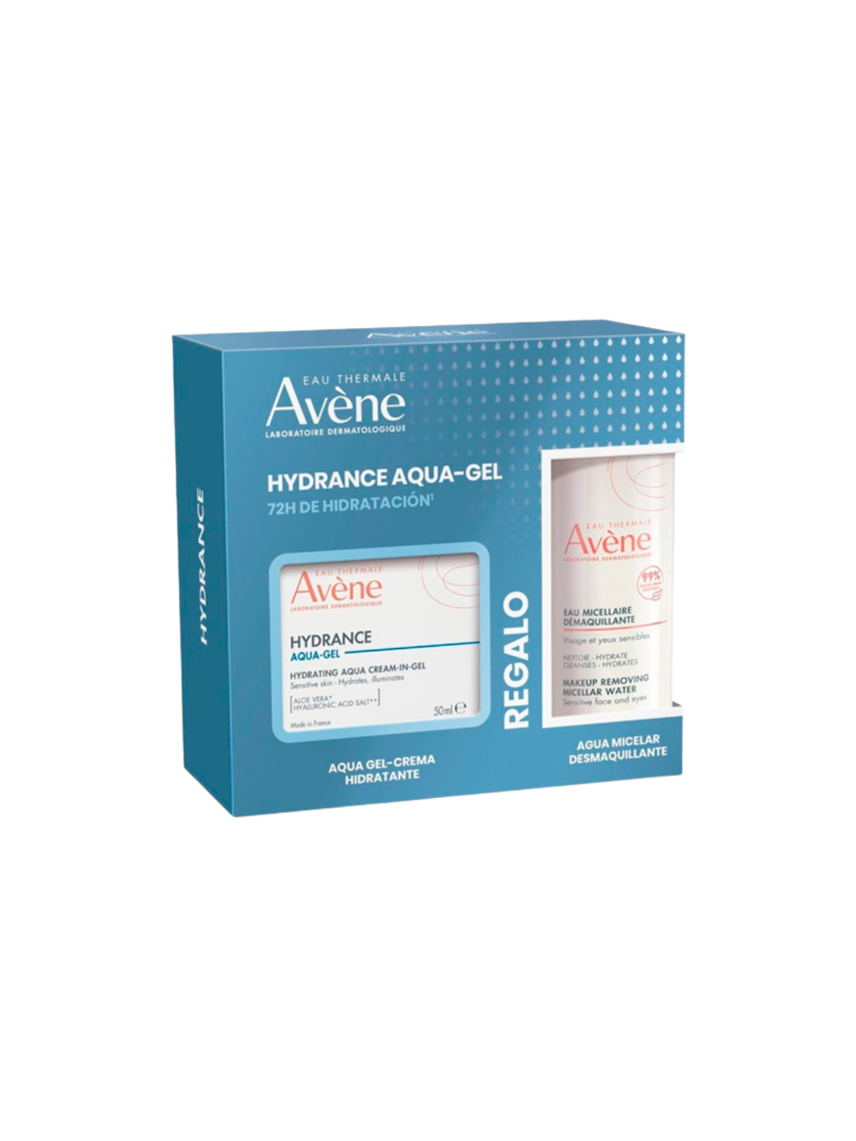 Avene pack hydrance aqua gel crema + regalo agua micelar 100ml
