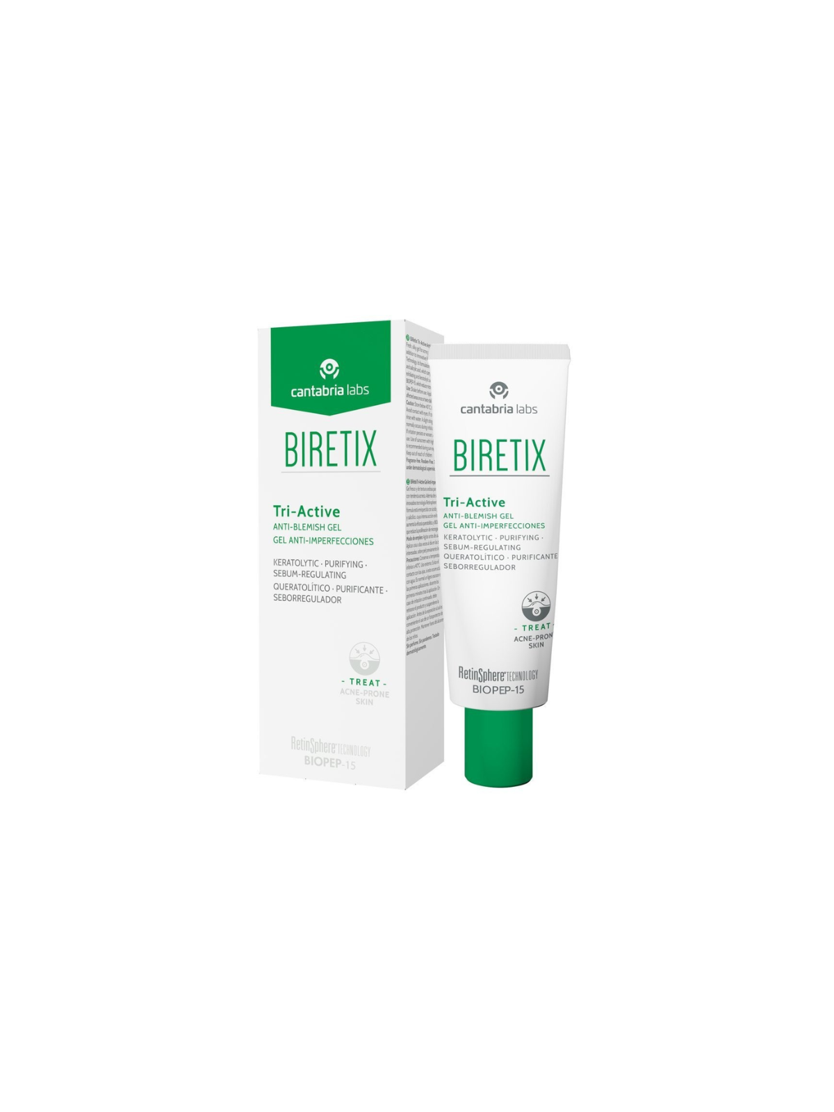 Biretix Tri-Active gel anti-imperfecciones 50 mL