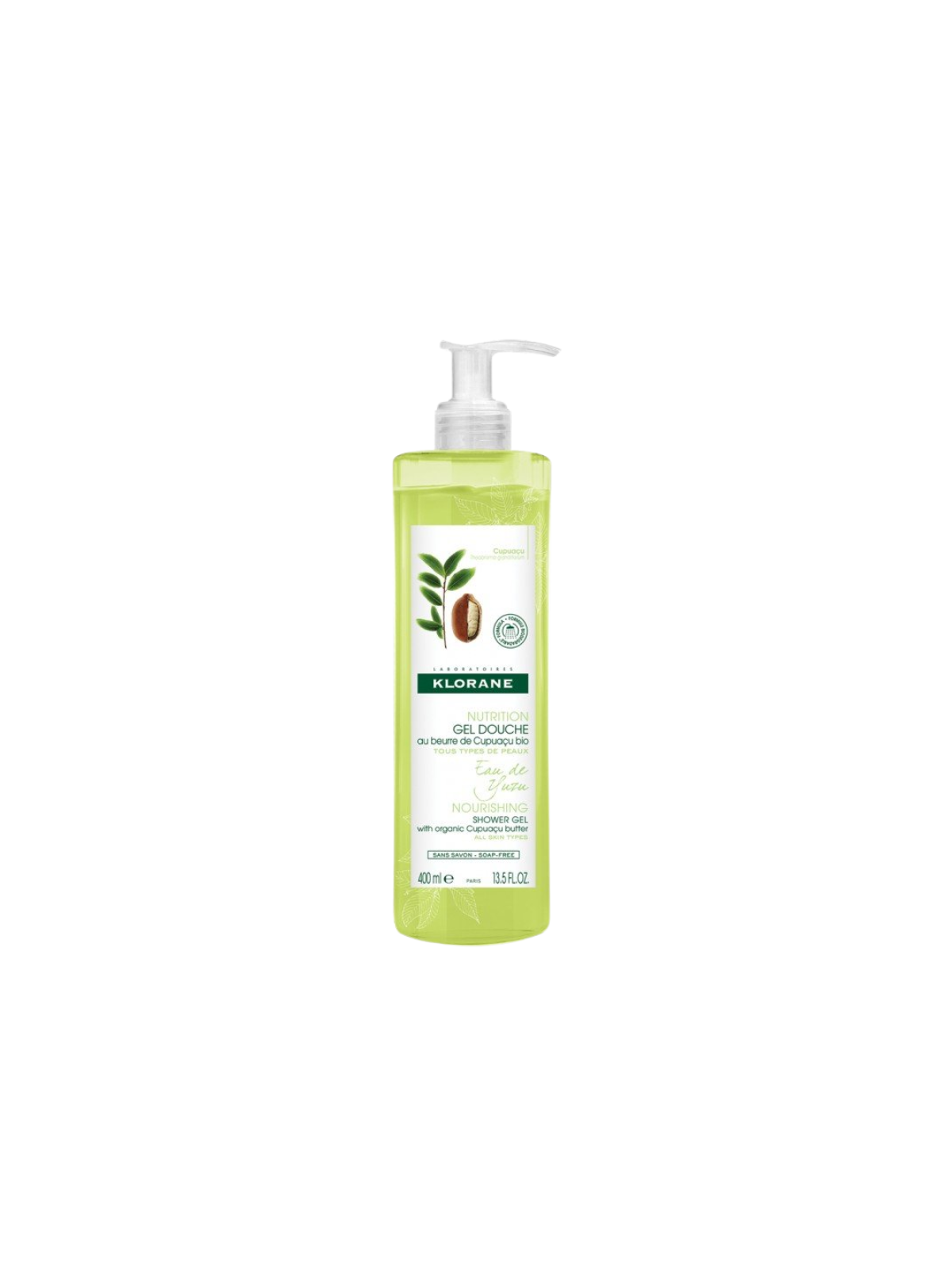 Klorane gel de ducha eau de yuzu 400 ml
