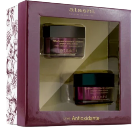 Atashi cellular cofre línea antioxidante hidratante+ antiedad