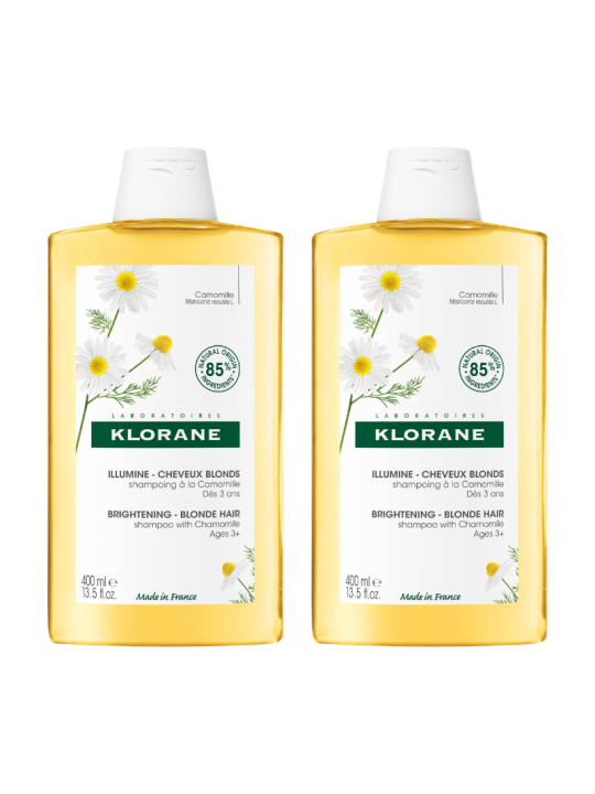 Klorane champu camomila cabellos rubios duplo 2x400ml