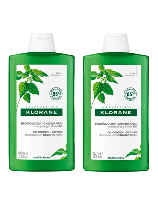 Klorane duplo champu ortiga seborregulador 400 ml