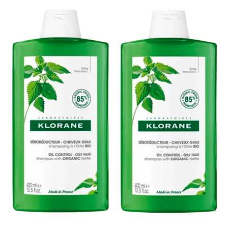 Klorane duplo champu ortiga seborregulador 400 ml