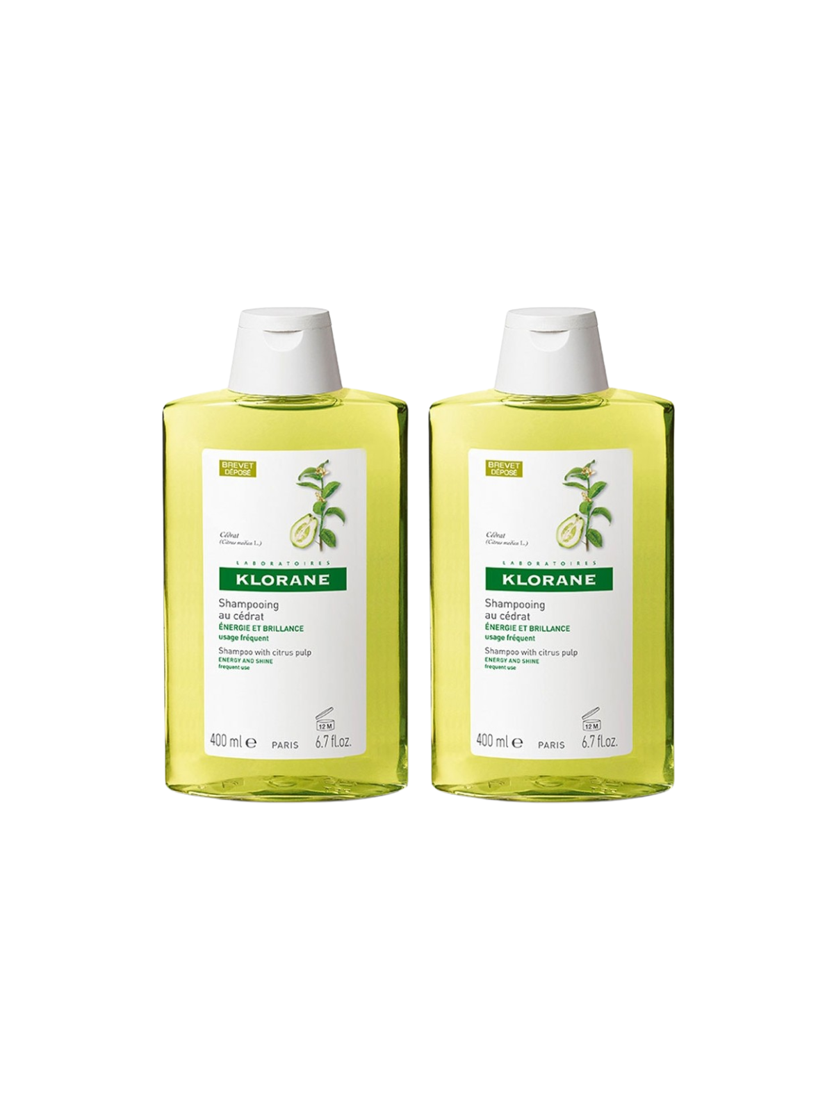 Klorane duplo champu a la pulpa de cidra 400 ml