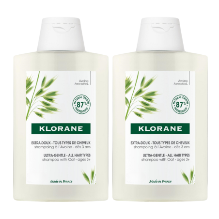 Klorane duplo champu avena extrasuave 400 ml
