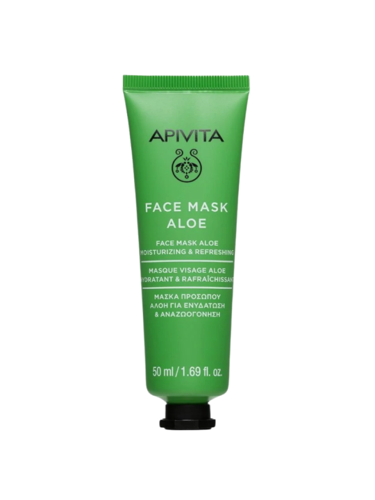 Apivita face mask con aloe hidratante 50ml