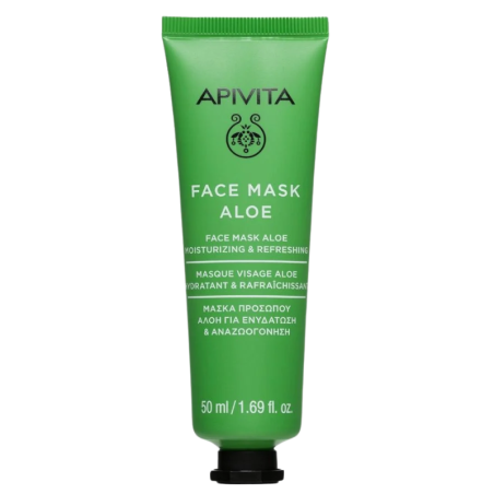 Apivita face mask con aloe hidratante 50ml