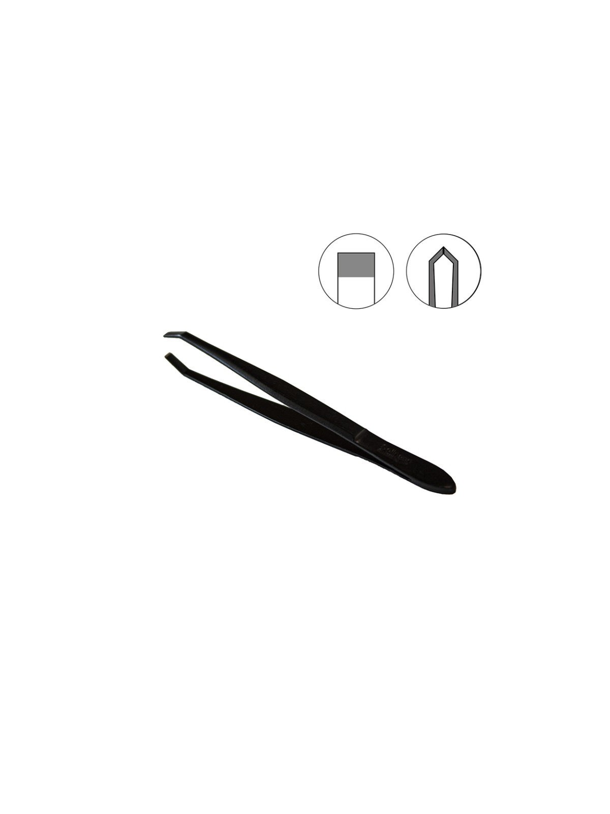 Disna pinza depilar profesional solingen negra 9 cm