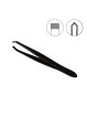 Disna pinza depilar profesional solingen negra 9 cm
