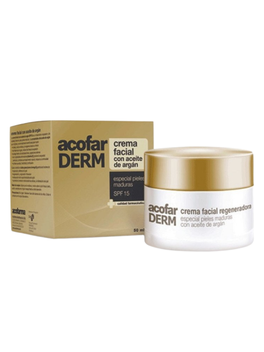 Acofarderm crema facial con aceite de argán spf 15