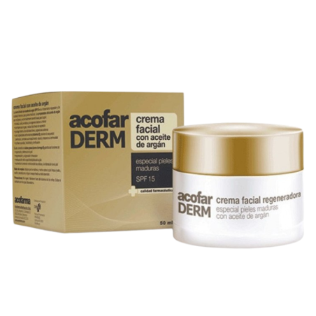 Acofarderm crema facial con aceite de argán spf 15