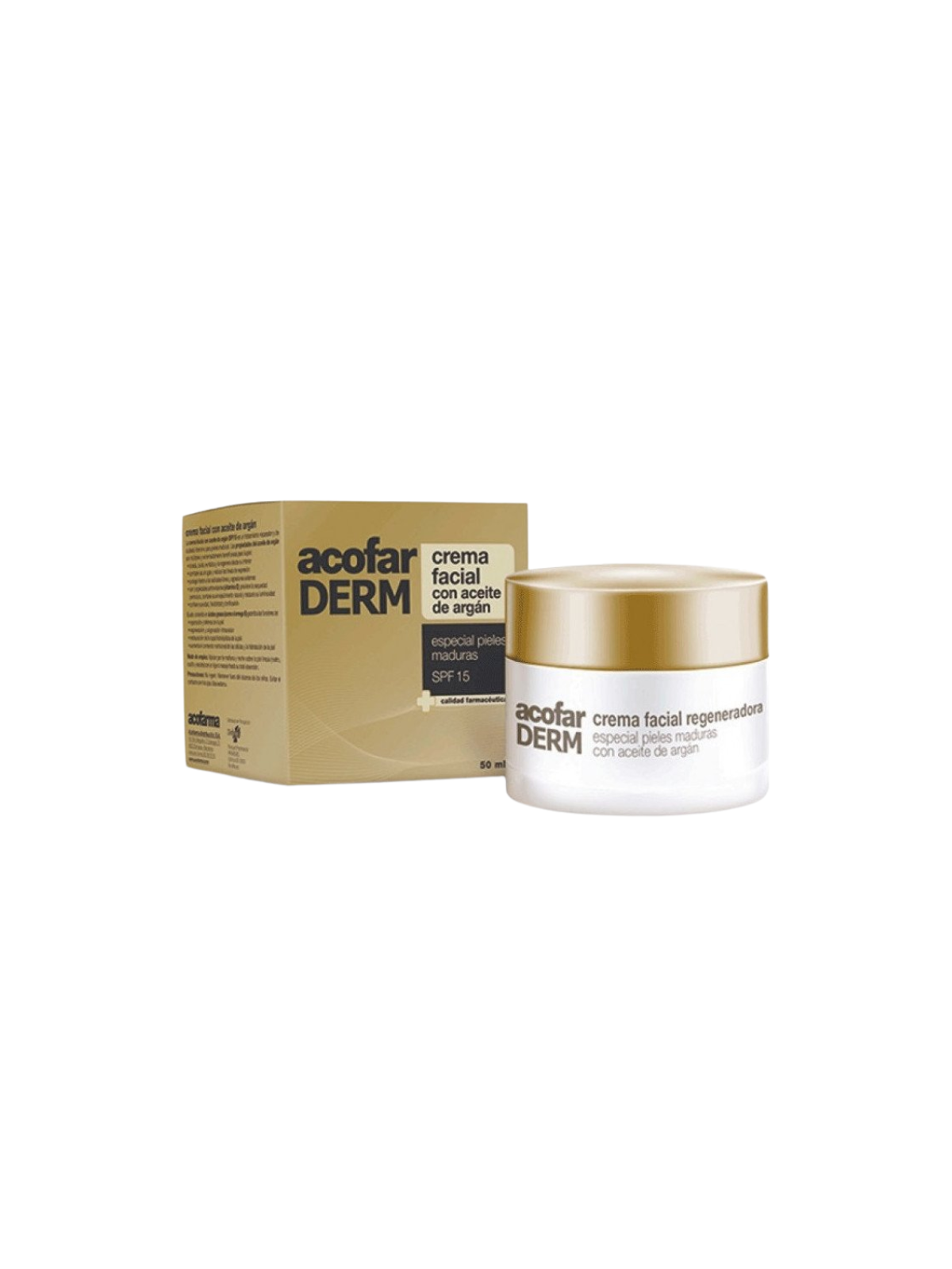 Acofarderm crema facial con aceite de argán spf 15