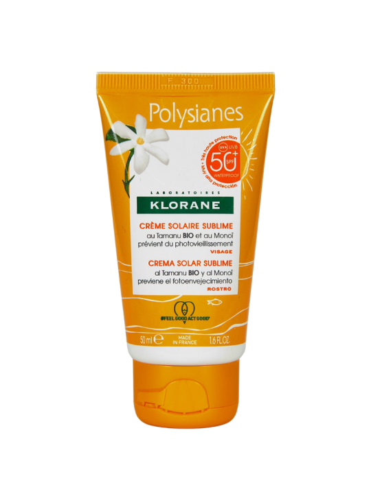 Klorane polysianes solar sublime spf 50 crema 50 ml