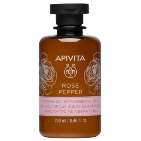 Apivita gel ducha rose pepper 250 ml
