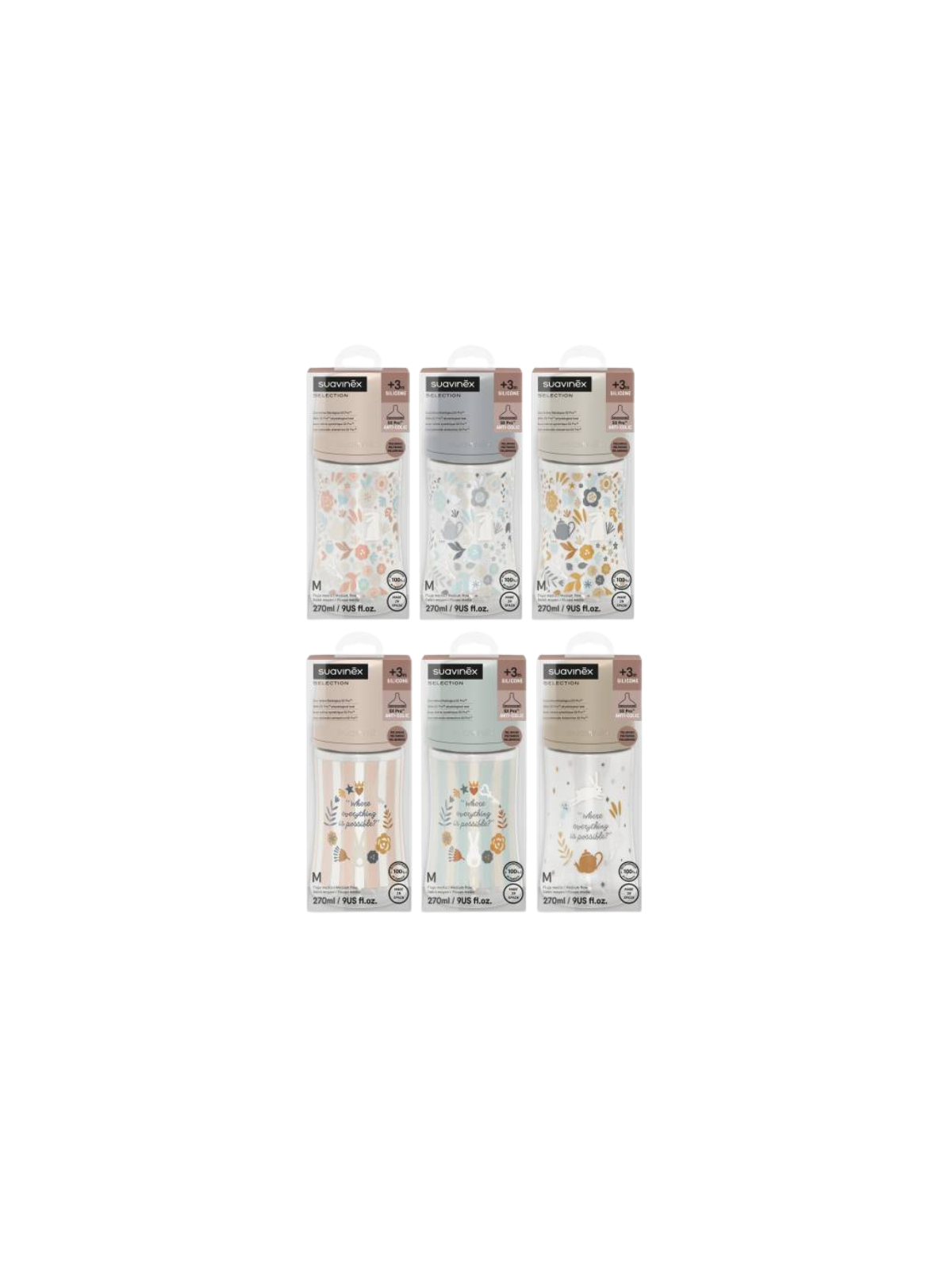 Suavinex Premium SX Pro biberón tetina fisiológica silicona 270 ml