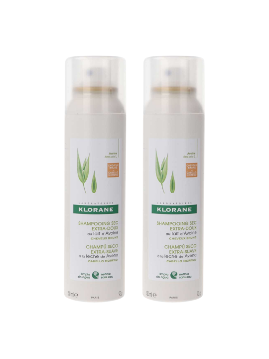 Klorane champu seco avena cabello moreno duplo