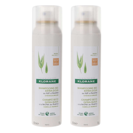 Klorane champu seco avena cabello moreno duplo